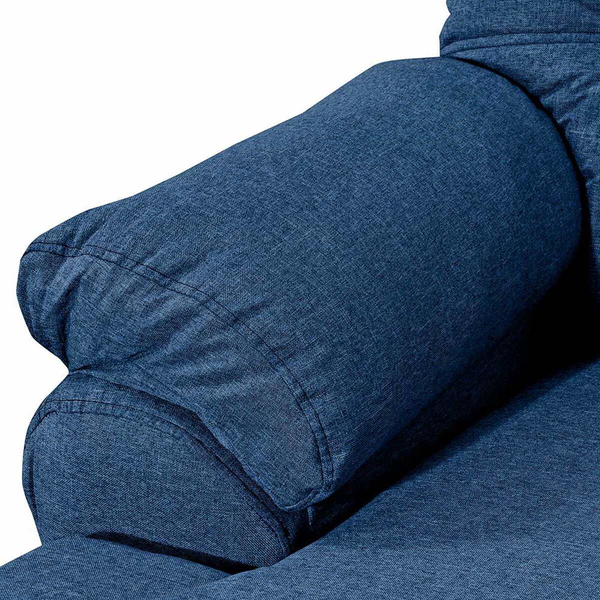 Juego de Living Deco Outlet Polonia Sofá 3 Cuerpos + Dos Sillones 1 Cuerpo Azul