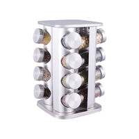 Especiero Condimentos Acero Inoxidable Simplit Plata 16 Piezas