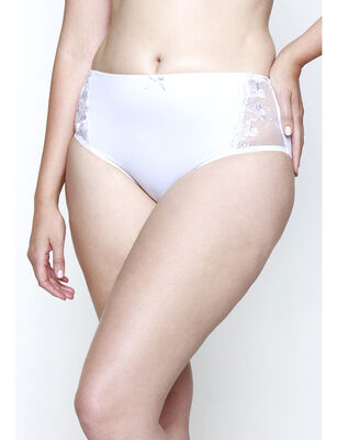 Imagen 1 del producto Calzón Maxi Microfibra Bordado Kayser BLANCO