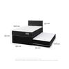 Cama Nido Belsogno 1 Plaza One Black + Respaldo Black Tapizado