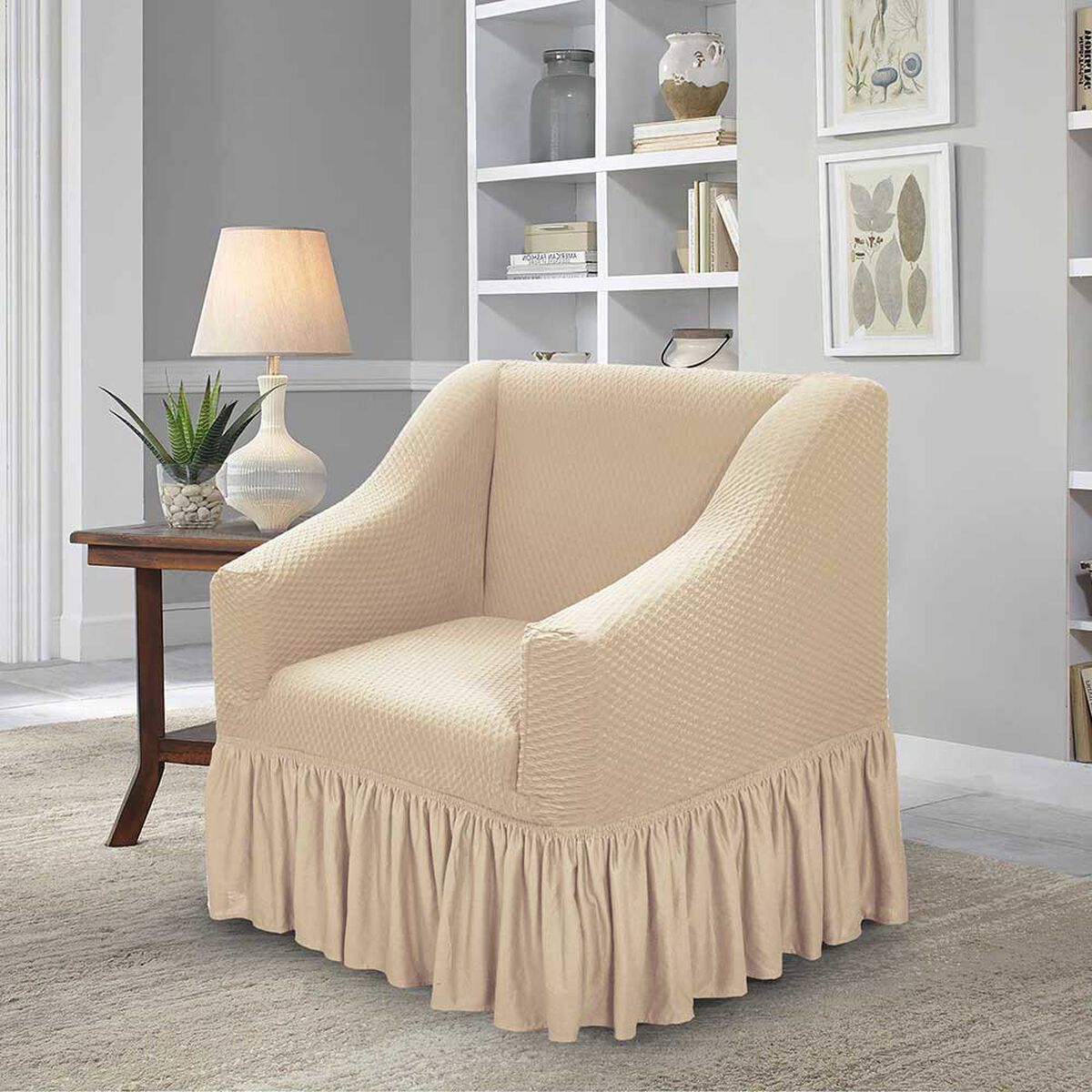 Funda para Sillón Modalfo Impermeable Crema 1 Cuerpo