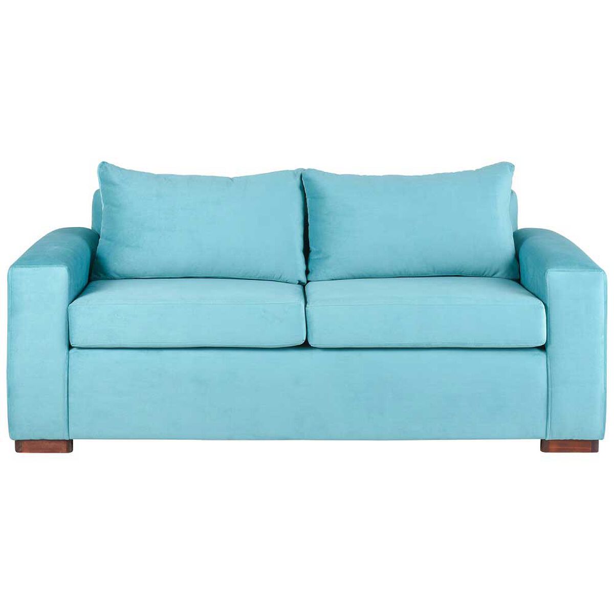 Sofá Muebles America Andrea 3 Cuerpos Turquesa