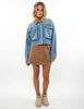 Chaqueta Crop Denim Mujer Icono