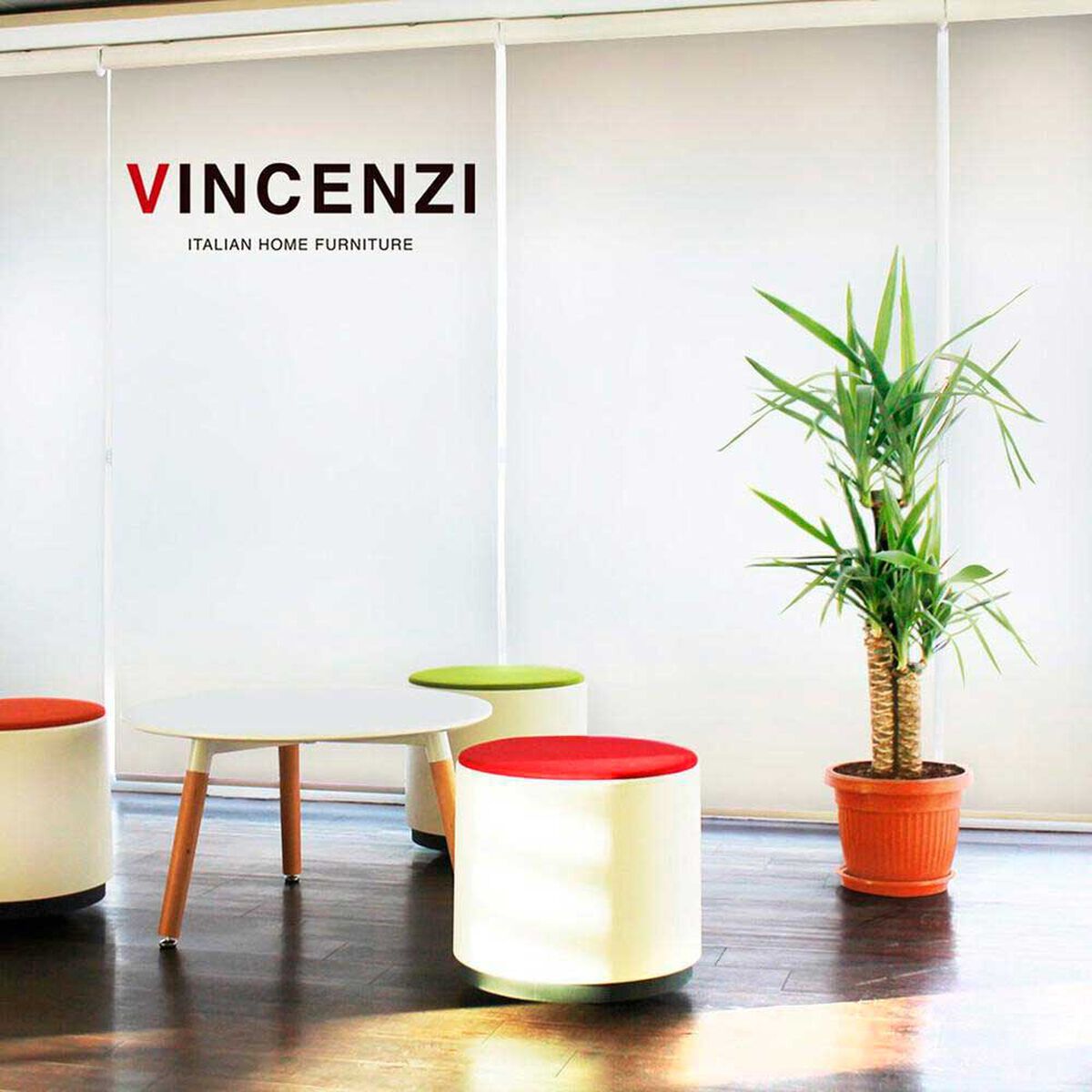 Cortina Roller Blackout Vincenzi Blanco 220 x 230 cm