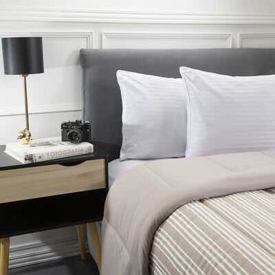 Imagen 2 del producto Plumón Soft Touch Estampado Zibel 1,5 Plazas Chocolate