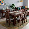 Juego de Comedor Muebles Hema Sevilla 6 Sillas Chocolate