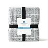 Frazada American Family Sherpa 2 Plazas Cuadros Gris