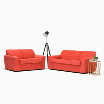 Imagen 2 del producto Juego de Living Cabsur Milan Sofá 3 Cuerpos + Sofá 2 Cuerpos Chenille Terracota