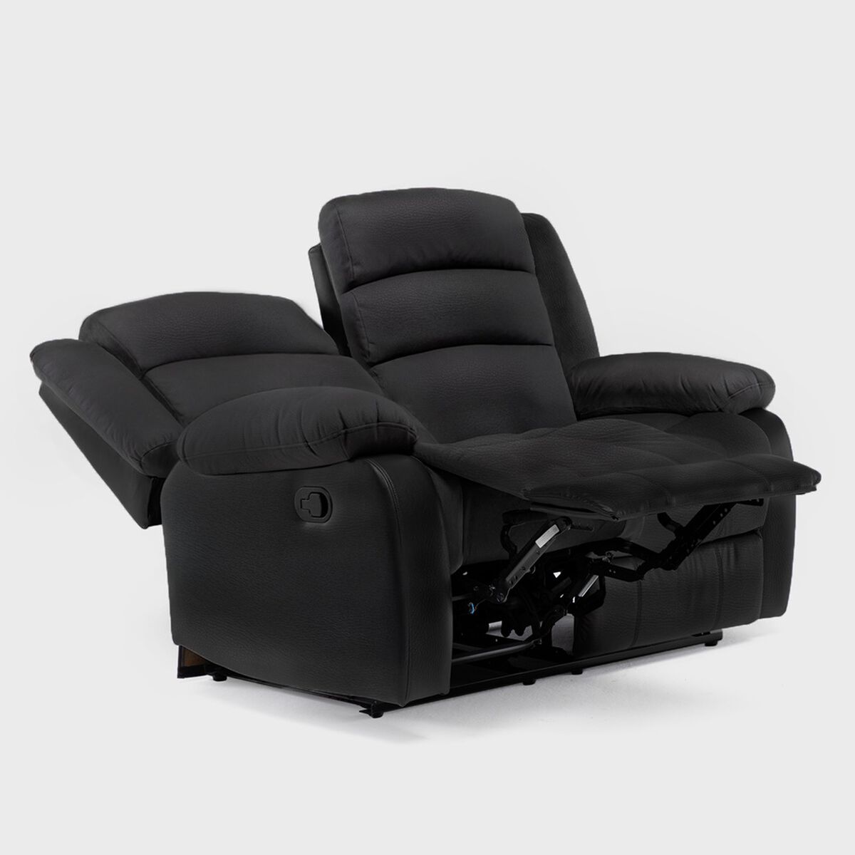 Sofá Daniels 8041LFFBK 2 Cuerpos Negro