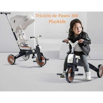 Imagen 2 del producto Triciclo 360° y Balance 6 en 1 Negro Playkids By LuBabycas