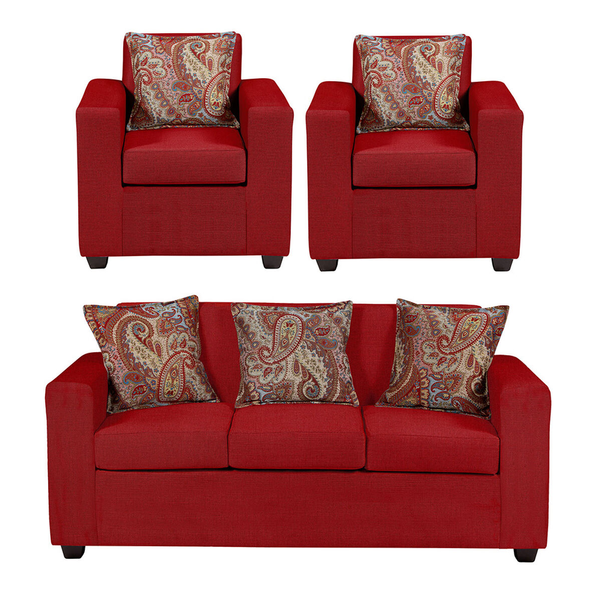 Juego de Living Decomuebles Baltimore 3-1-1