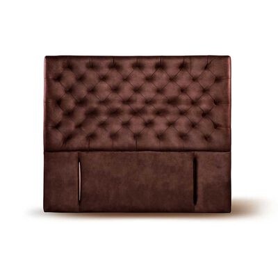 Respaldo Latam Home King Brescia Cuero Café Moro