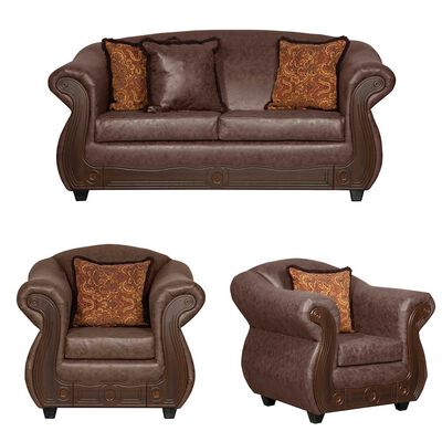 Imagen 1 del producto Juego de Living Black Factory Estambul 4 Cuerpos Chocolate