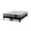 Cama Europea Latam Home Base Dividida 2 Plazas Zen Best Negro