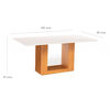 Mesa de Comedor Daniels Ariela Blanco