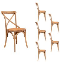 Set 6 Sillas Spazzio Retro Gris