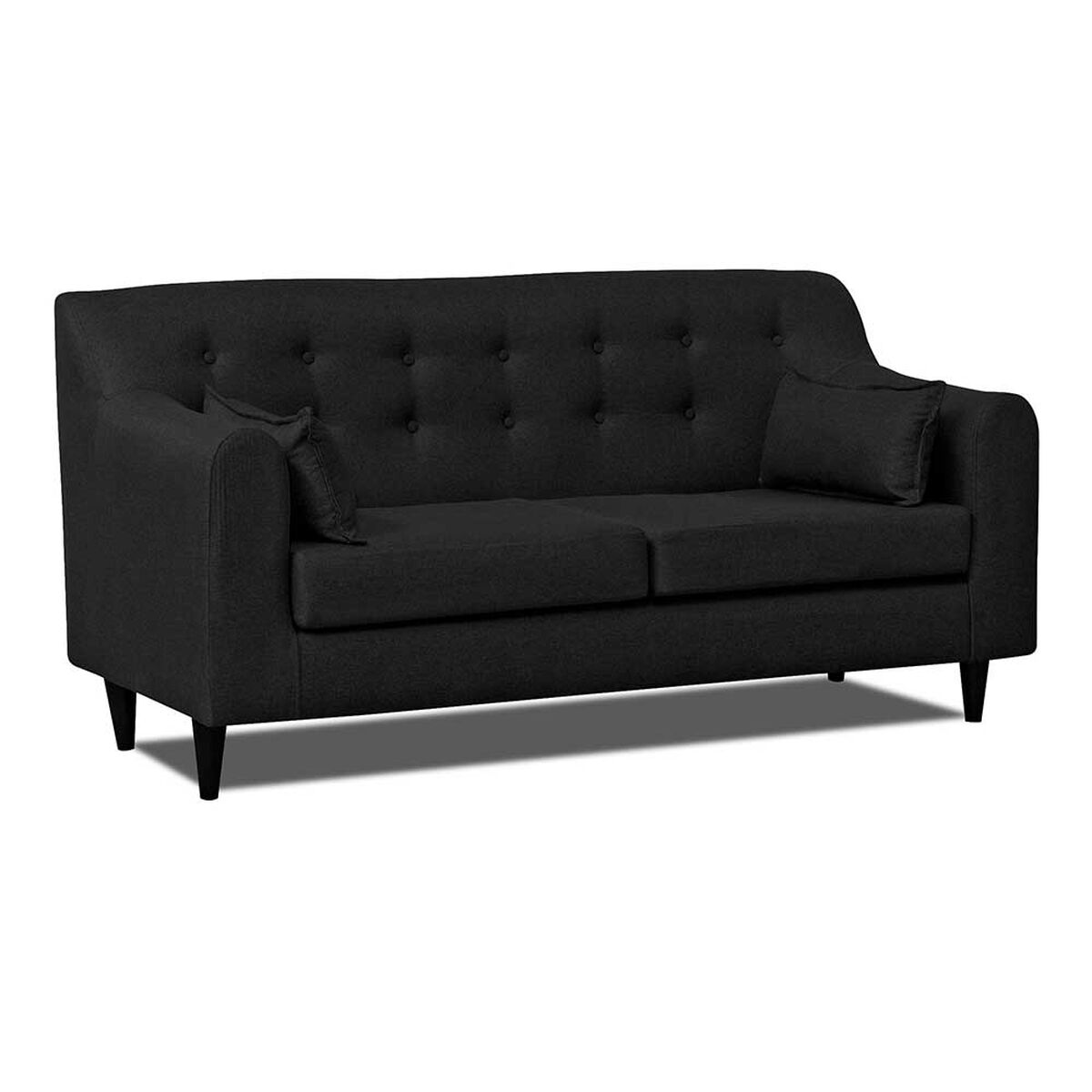 Sofá Innovamuebles Dali Tela 3 Cuerpos Negro