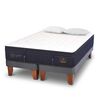 Cama Europea CIC Base Dividida 2 Plazas S&uacute;per Premium + Almohadas Viscoel&aacute;sticas