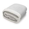 Frazada Flannel Sherpa  Zibel 2 Plazas Gris