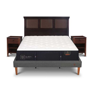CIC Cama Europea CIC King Premium + Respaldo + Veladores