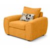 Juego de Living Elegant Detail New Houston 3-2-1 Cuerpos Amarillo