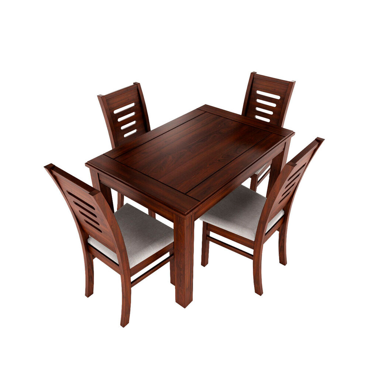 Juego de Comedor Muebles Hema Roma 4 Sillas Nogal