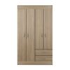Closet Stanford 4 Puertas 2 Cajones Nogal