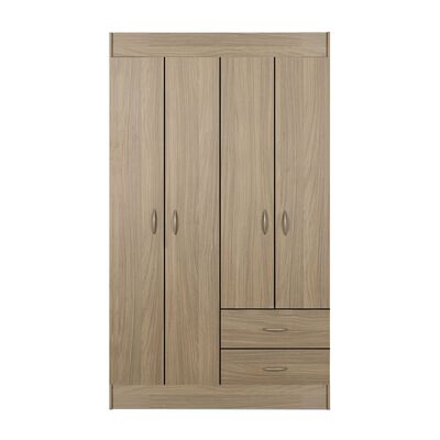 Imagen 2 del producto Closet Stanford 4 Puertas 2 Cajones Nogal