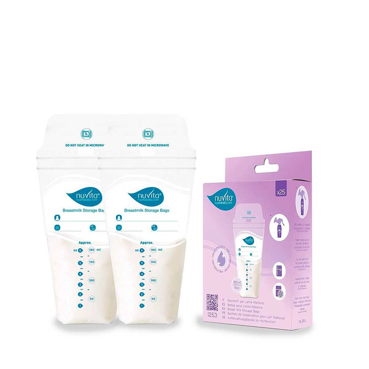 Bolsas Contenedoras de Leche Materna Nuvita