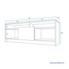 Rack TV CIC Colbun Olmo Blanco Hasta 60"