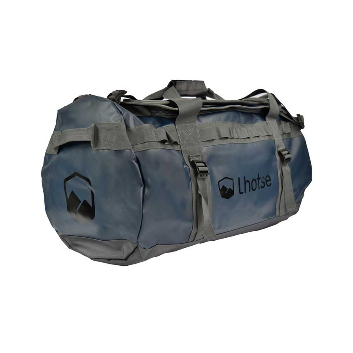 Pack Bolso Duffel 70 Lts Azul + Banano Impermeable Lhotse