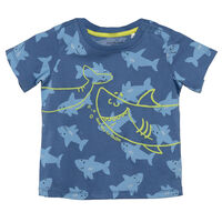 Polera Manga Corta Chess Baby Azul Claro, Gris, Menta