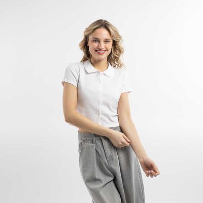 ICONO Polera Manga Corta Mujer Icono