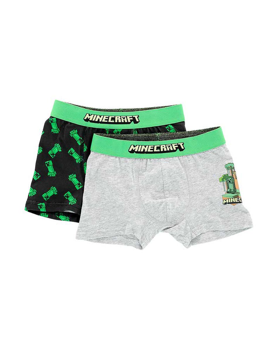 Pack 2 Boxer de Algodón Niño Minecraft
