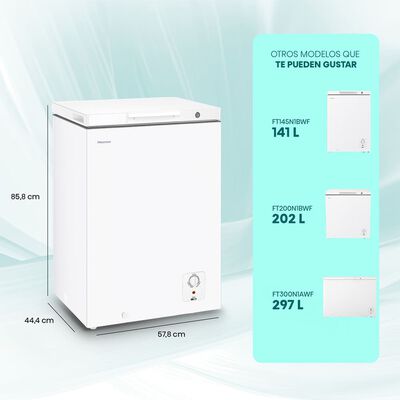 Imagen 2 del producto Freezer Horizontal Hisense FT100N1BWF 97 lts.