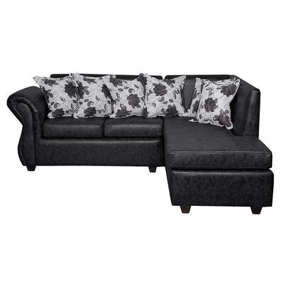 Imagen 1 del producto Seccional Black Factory Isabella 3 Cuerpos Negro