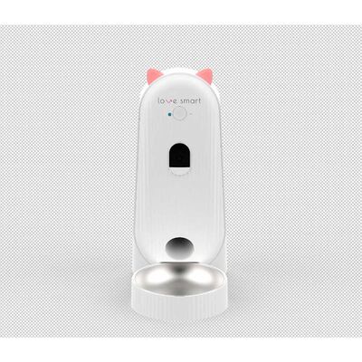Imagen 1 del producto Dispensador de Alimento para Mascotas Inteligente Love Smart FSC-03 Blanco