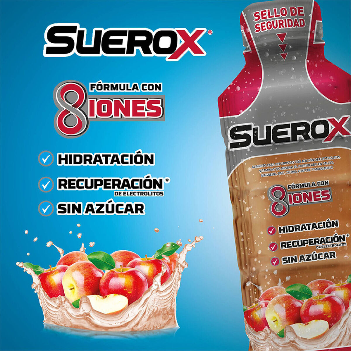 Suerox Bebida Hidratante Sabor Manzana 600 ml