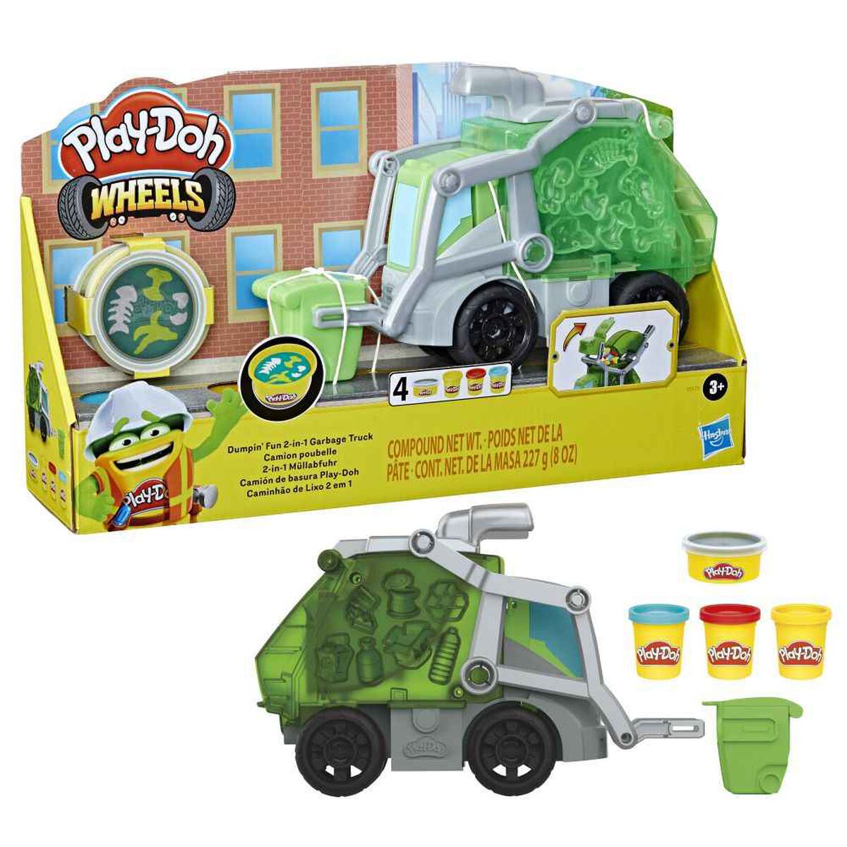 Masas y Plastilinas Play Doh Wheels Camión De Basura