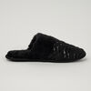 Pantufla Peluda Zigzag Brillos Mujer Zibel