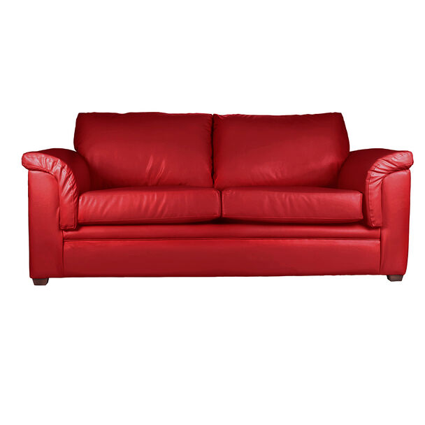 Sofá Latam Home Ancona 3 Cuerpos Rojo