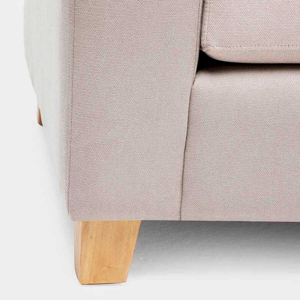 Sof&aacute; Almore Niza Tela 3 Cuerpos Beige