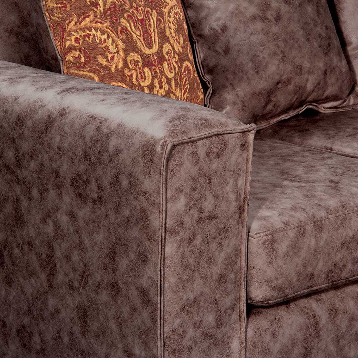 Juego de Living Black Factory Ezeiza Sof&aacute; 3 Cuerpos + Sof&aacute; 2 Cuerpos + Sill&oacute;n 1 Cuerpo Chocolate