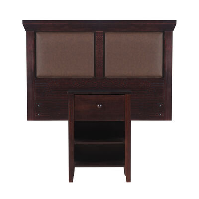 Imagen 2 del producto Respaldo Single + Velador CIC New Torino Chocolate