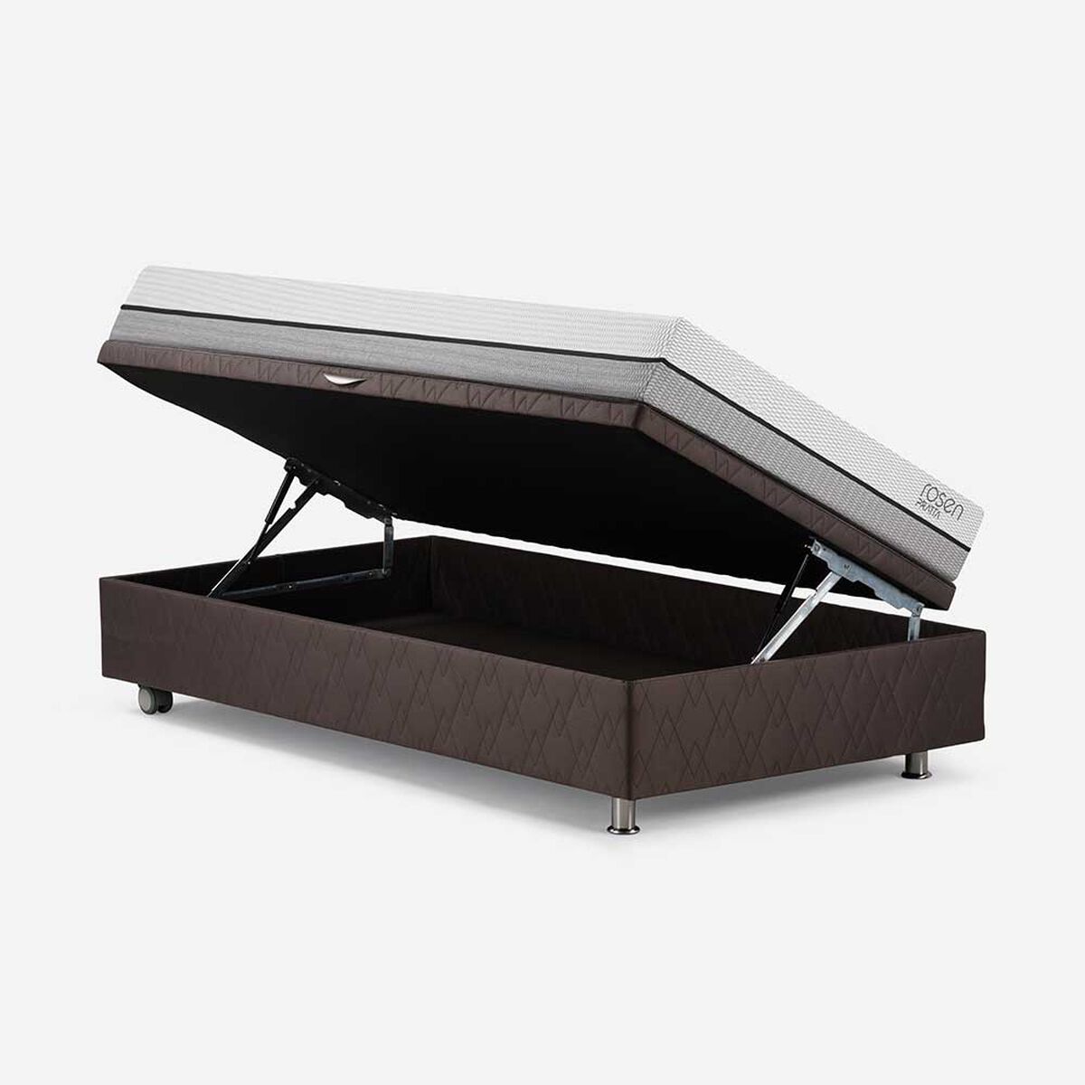 Boxet Rosen 1,5 Plazas Pratta + Respaldo + Velador Rachel