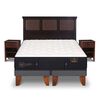 Cama Europea CIC Base Dividida King Premium + Respaldo + Veladores