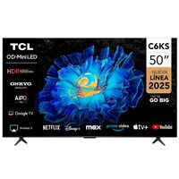 Smart TV Mini LED 50"" TCL 4K UHD Google TV 50C6KS