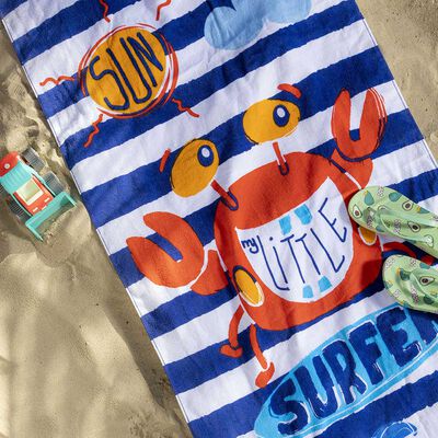 Toalla de Playa Infantil con Bolso Casanova Kids Sea 70 x 140 cm