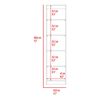 Estante TuHome Home E2 4 Repisas Wengue Milan