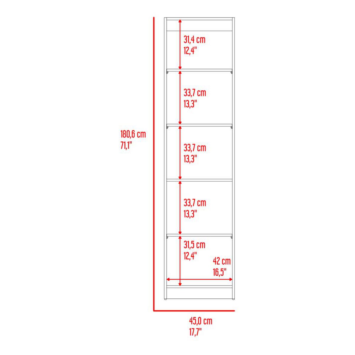 Estante TuHome Home E2 4 Repisas Wengue Milan